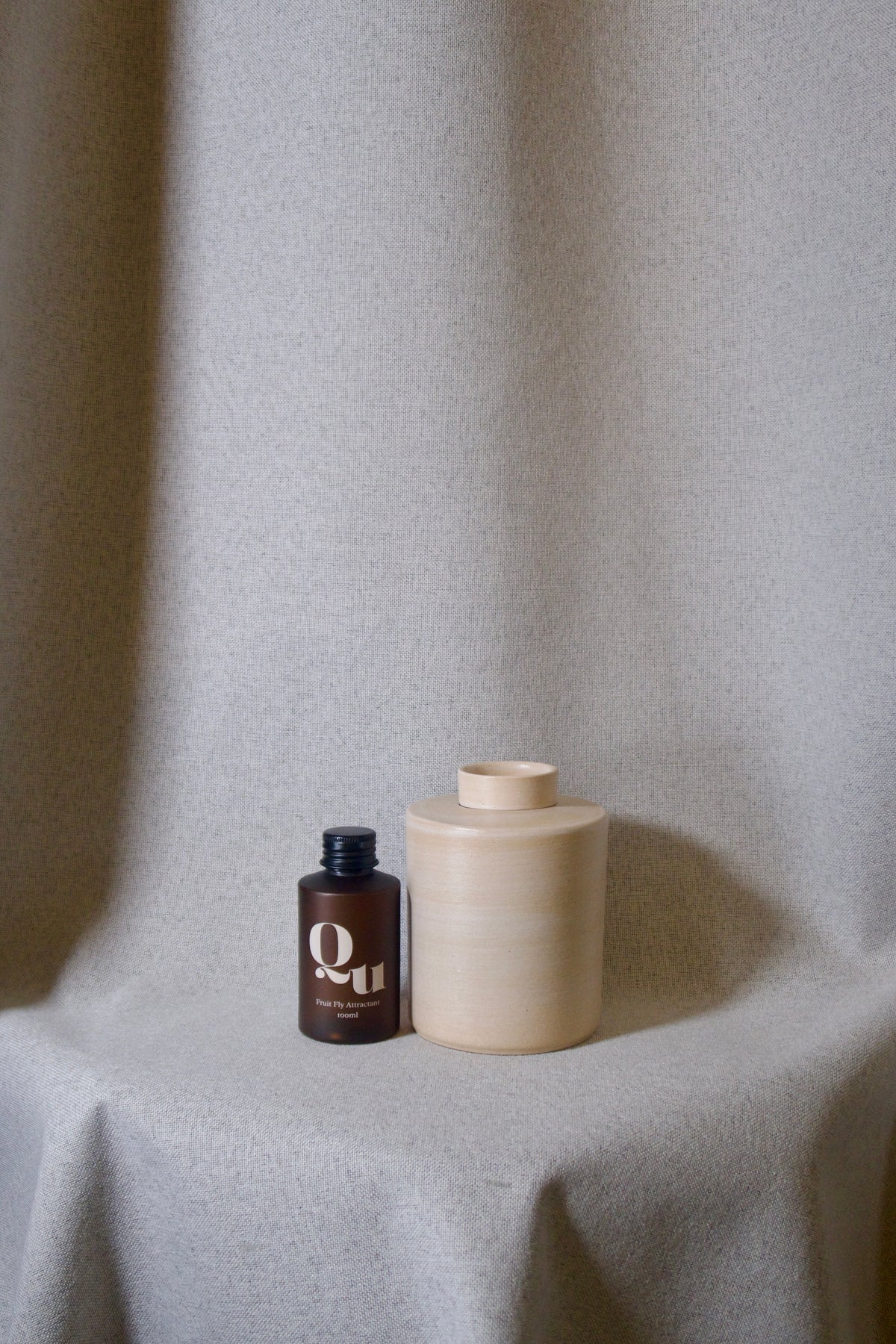 The Core Collection comprised of the Walter Vase and the refill shot against a neutral background. 